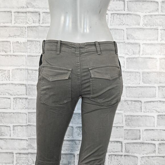 Nili Lotan Women's French Military Pants ankle zip in Grey Size 0 - Picture 9 of 9